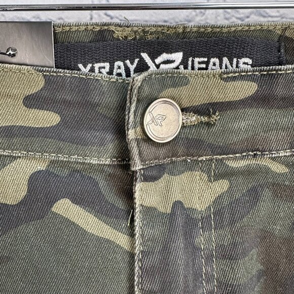 XRAY Men's Classic Moto Biker Stretch Jeans, Size W36 x L32, Olive Camo Color - Picture 7 of 16